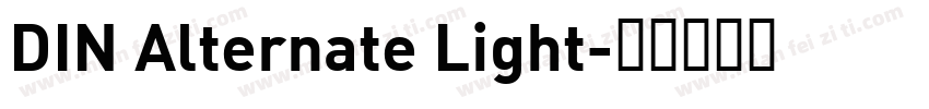 DIN Alternate Light字体转换